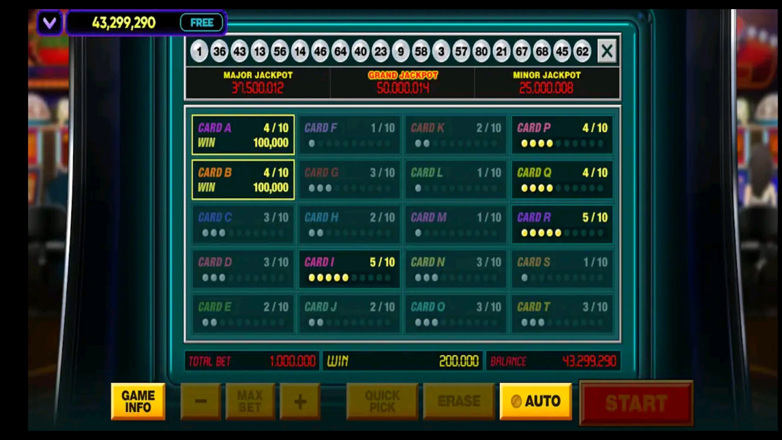 Vegas Keno screenshot