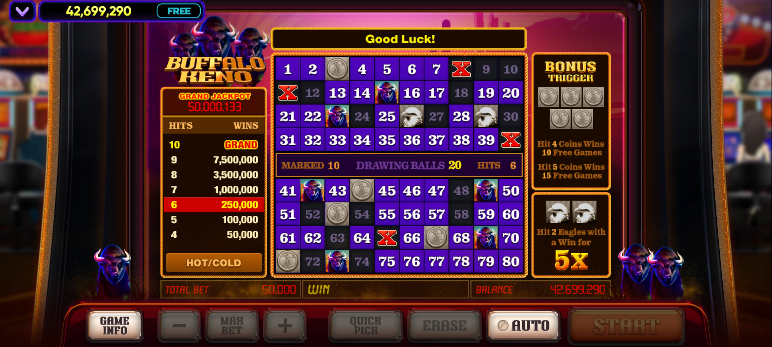 Vegas Keno screenshot