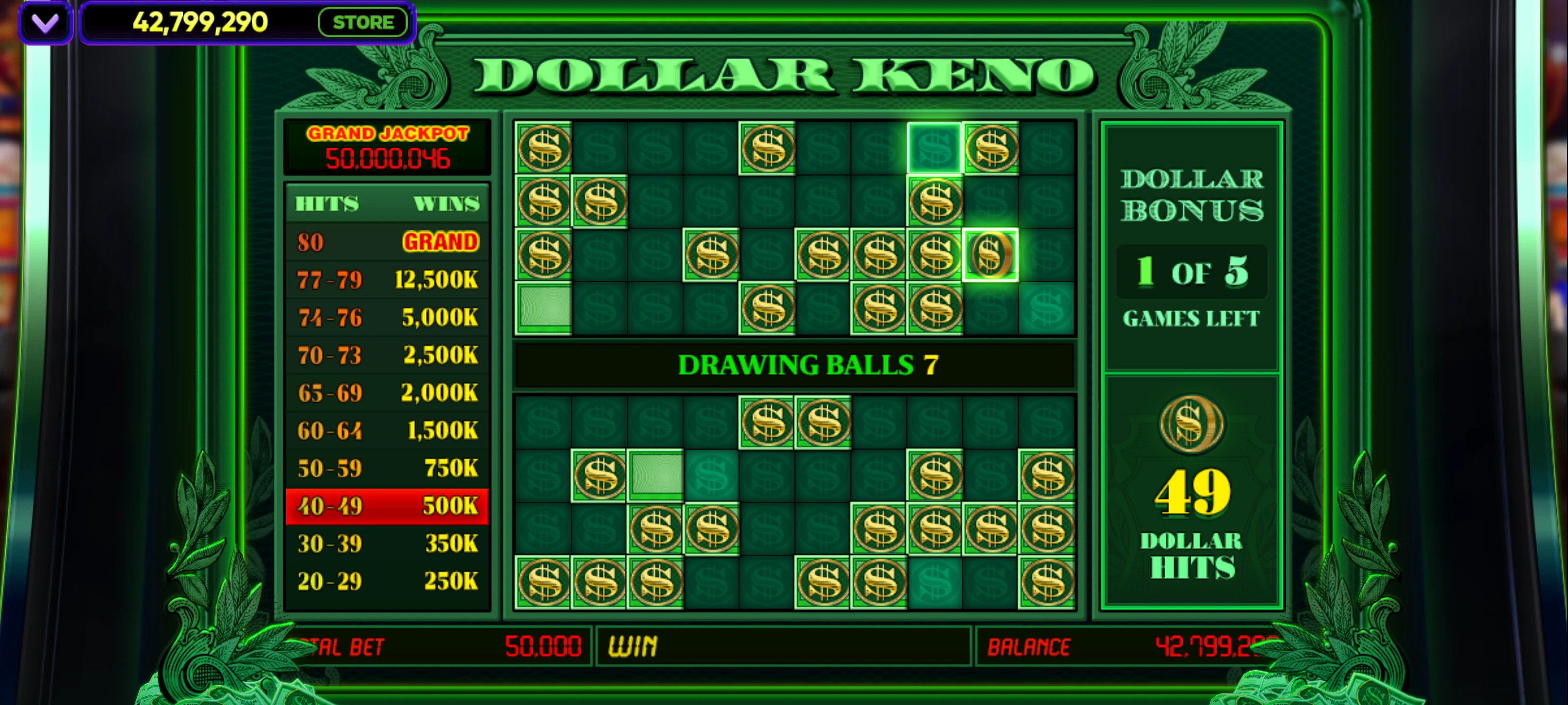 Vegas Keno screenshot
